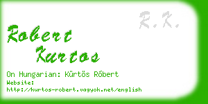 robert kurtos business card